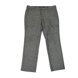 Banana Republic Sloan Pants Women Size 12 Gray Tailored Straight Leg Ankle 29x28
